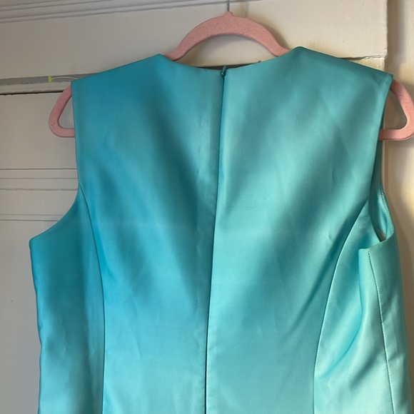 LEO LIN Cleo Sleeveless A-Line Ombre Midi Dress Gown black Tie 10 L XL - Picture 7 of 11